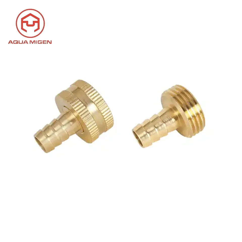 F*M Brass Compression Nipple Fitting For Pvc Hdpe Pe Pipe
