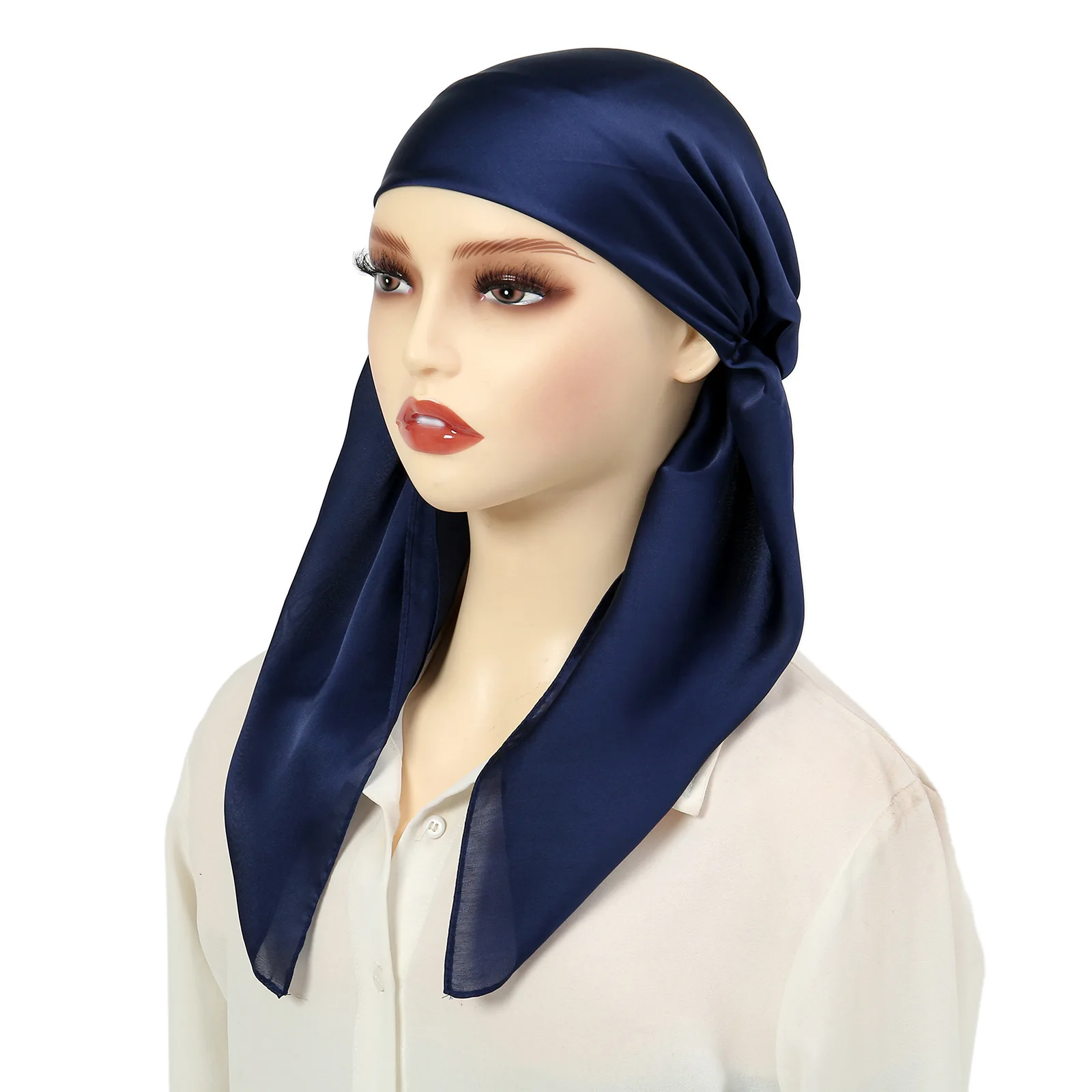 HZM-23424 Pre Tied Chemo Bonnet Head Scarf Beanie Skull Cover Cap for Women