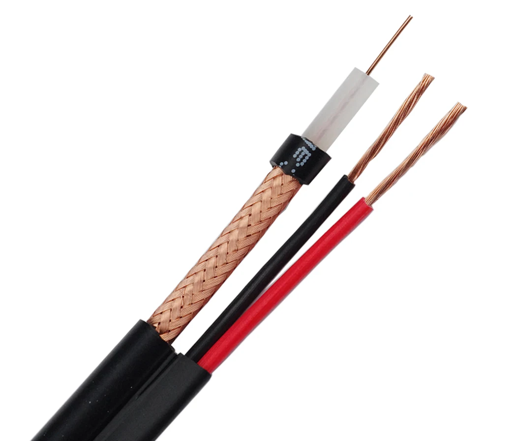 Хорошая цена RG59 + 2c коаксиальный силовой кабель rg59 оптовая продажа видеонаблюдения