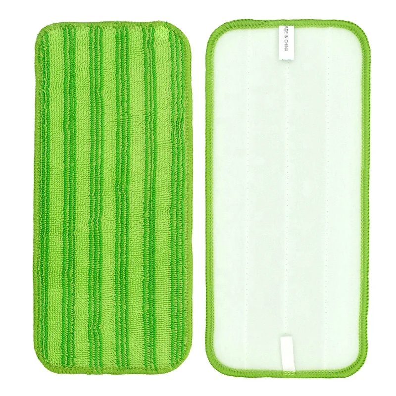 Commercial Use Quick Connect Flat Mop Head Fit for Swiffer Wet Jet Mop 11.8*5.3 inch Reusable Household Mop Pad