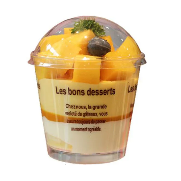 Factory Direct Disposable Food Ice Cream PS Plastic Container Dessert Cups