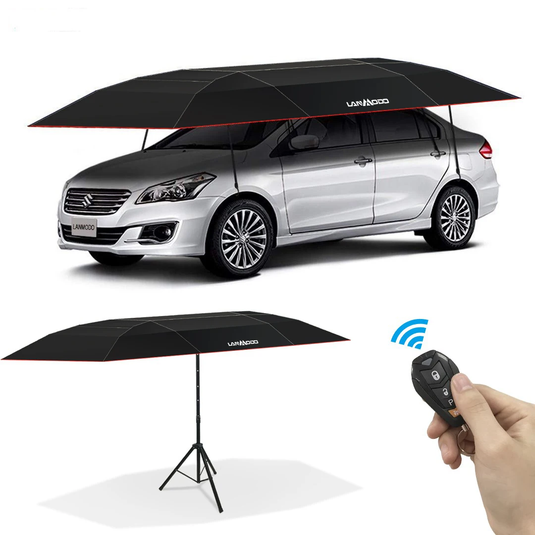 
Lanmodo Big Automatic Full Size Endurable Burglary Proof Car Parking Shelters Outdoor Umbrella With Battery 