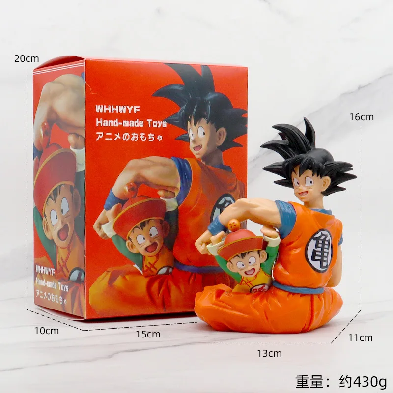 Zealed Newest 30cm Dragonballs Z Japanese Anime GK DBZ Goku Gohan Father and Son Action Figure PVC Model Toy For Gifts
