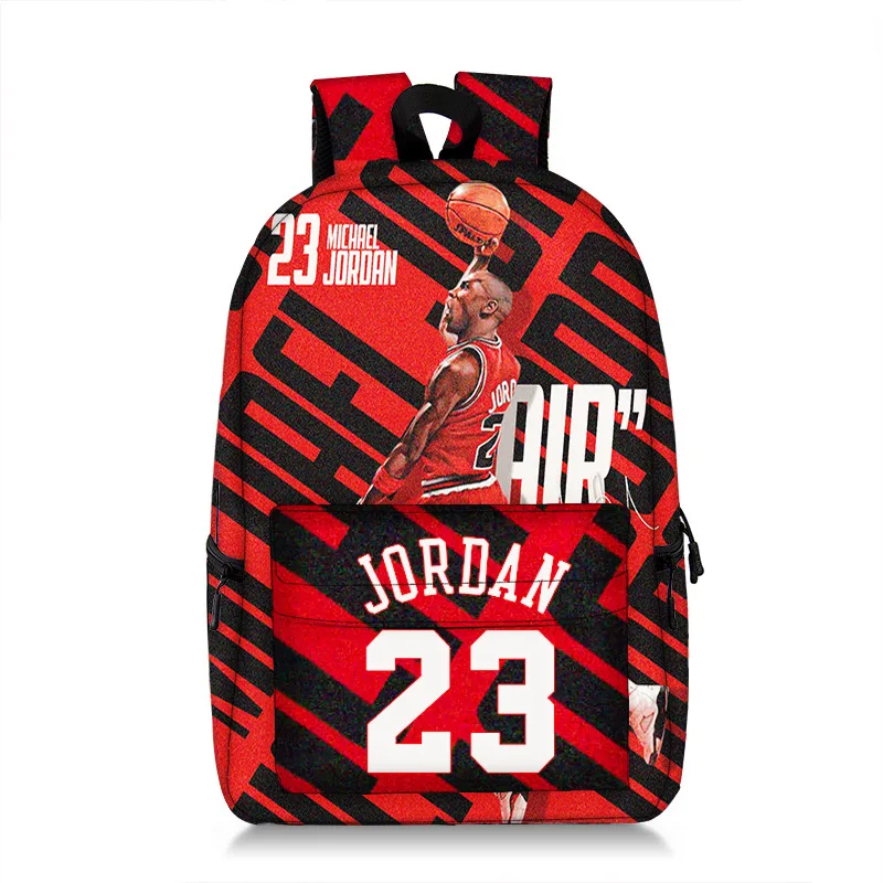 JM New Arrival Basketball Star Backpack For Boys Men Korean Style Fashion Students School Bags Large Capacity