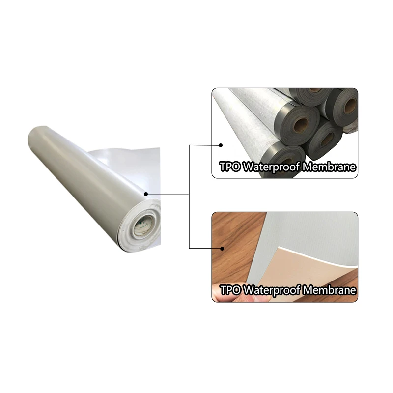 China professional roofing materials various type TPO waterproofing membrane