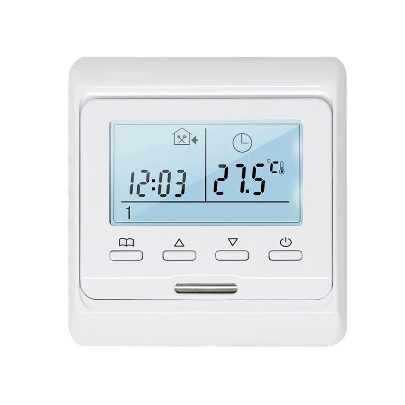 Programmable Underfloor Heating Thermostat Digital Manual Room Thermostats Temperature Controller with 3m Sensing Line