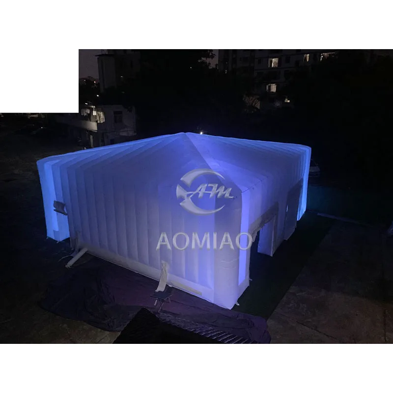 Самая большая автоматическая надувная палатка из ПВХ для газона