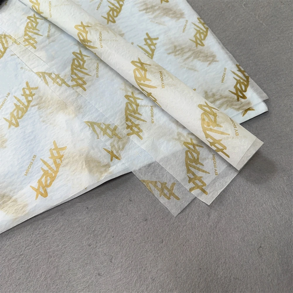 17G Wholesale Packaging Personalized Logo Recycled Tissue Wrapping Paper With Company Logo Gift Wrapping Packaging Paper