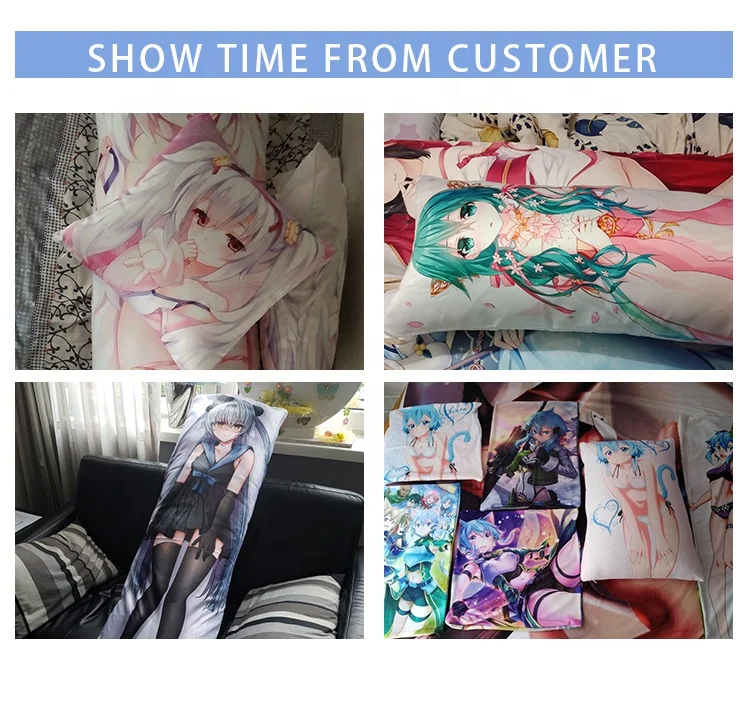
cheap wholesale anime pillow case custom dakimakura 