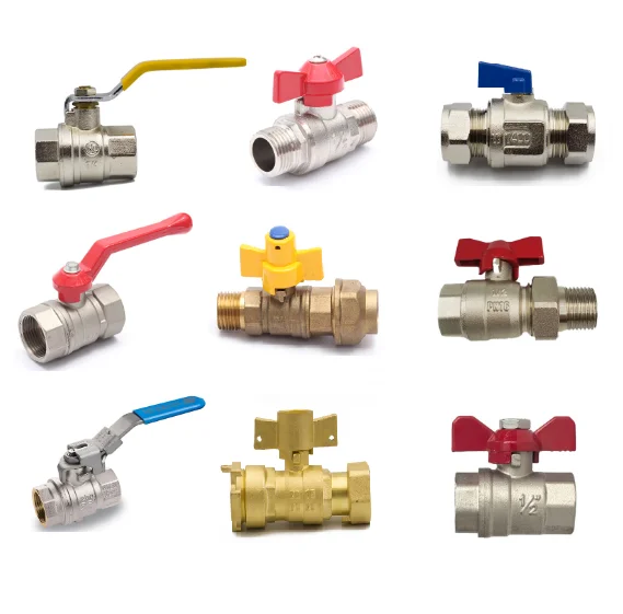 1/2 Inch Ball Valve Brass Plumbing Fitting Water Shut Off