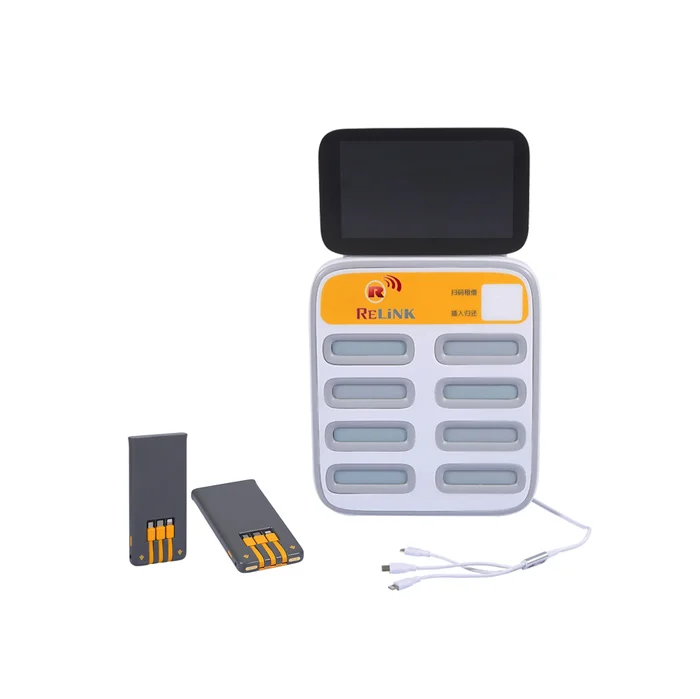 
8 Slot Desktops Portable Charger Menu Power Banks Share Power Bank Rental Station 