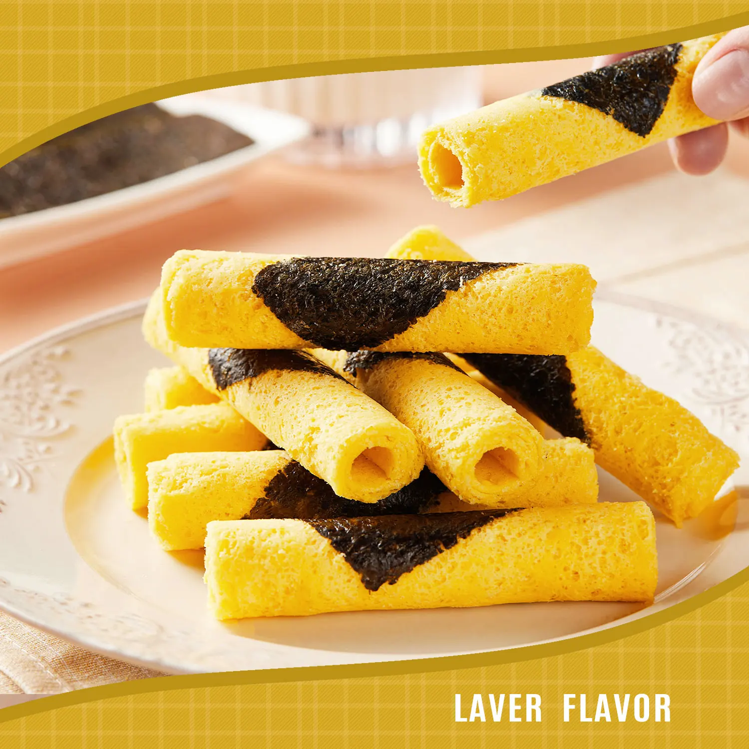 Высококачественное печенье с морскими водорослями 100 г, оптовая продажа, хрустящие питательные здоровые закуски, печенье и Бисквитное печенье