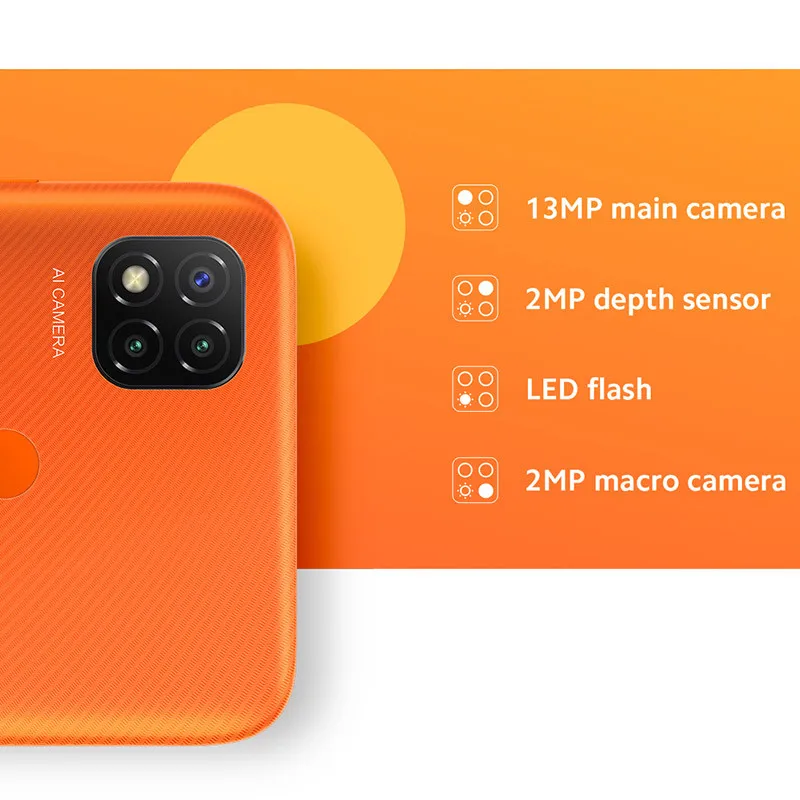  Смартфон Xiaomi Redmi 9C 2 + 32 ГБ 5000 мАч Helio G35 6 53 дюйма 13