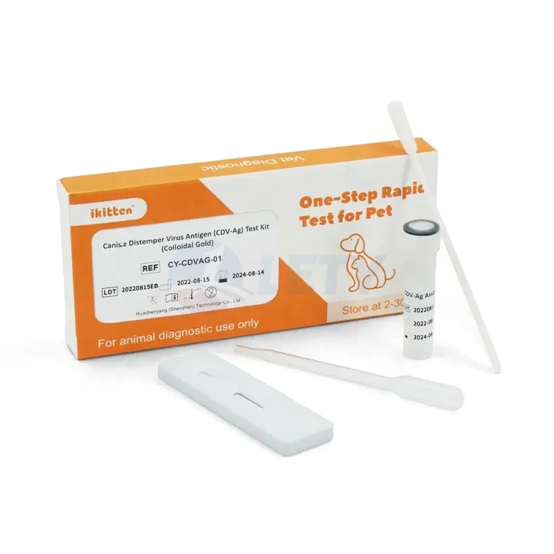 Veterinary lab quick detect Rabies Ag Rapid Test Kit Fcv Gia Fpv Test Dog Giardia Rapid Test Fcv for pet cat and dog