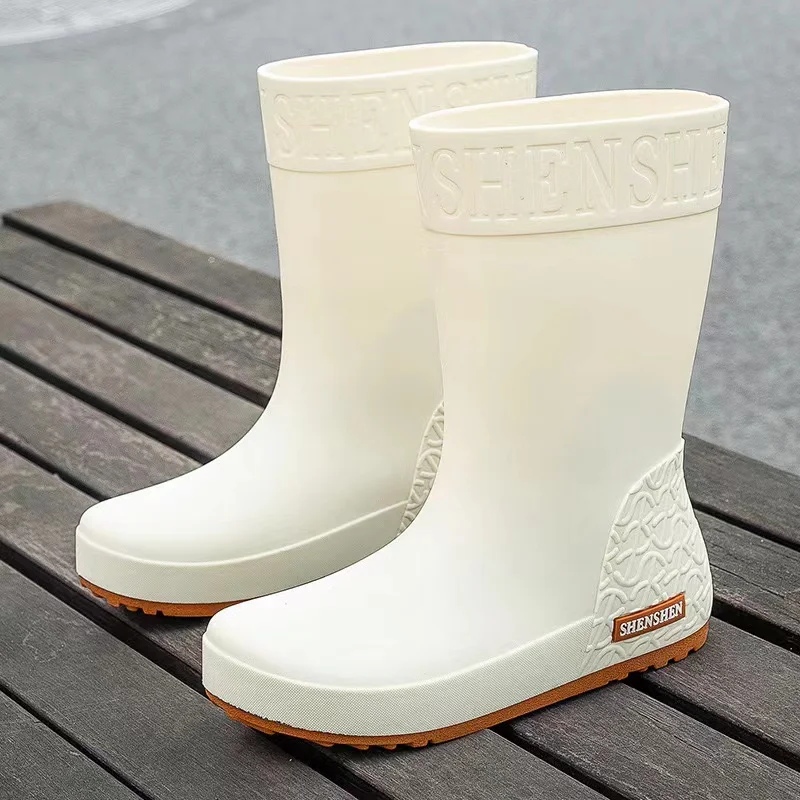 Женские модные водонепроницаемые Нескользящие резиновые сапоги для зимы и лета трансграничные внешней торговли