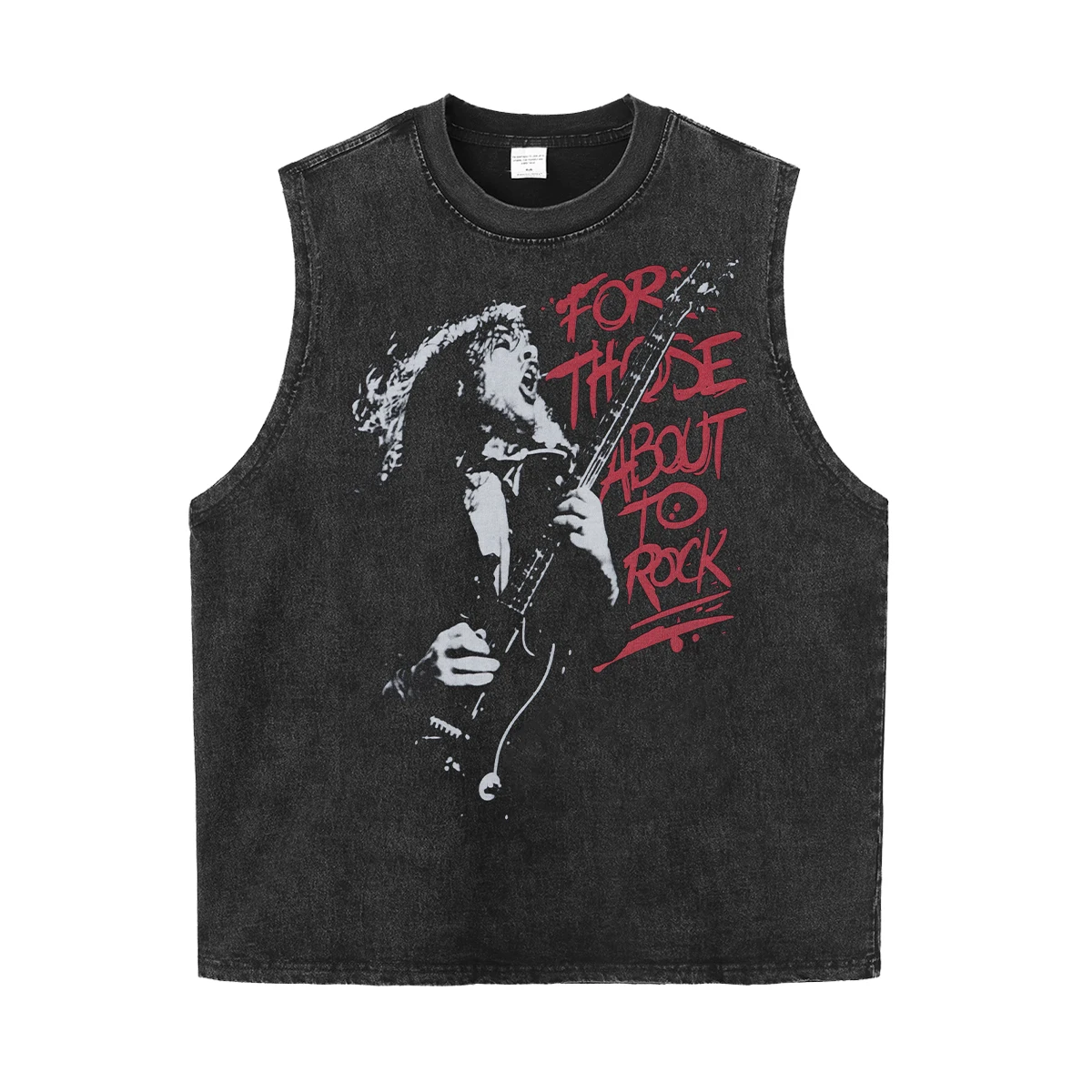 Custom Logo Vintage Gym Clothing High Quality Fitting 100% Cotton 275 GSM Cut Off Shirt Acid Wash Sleeveless Mens Tank Tops