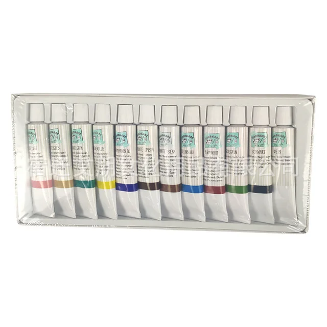 Acrylic paint 12ml*12 colors gouache watercolor paint wall painting acrylic paint wholesale