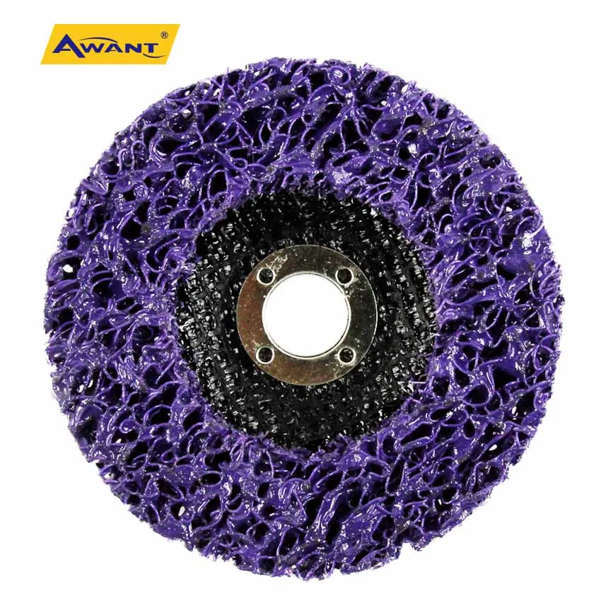 Clean Disc Silicon Carbide Purple with Fiberglass Backing for Remove Rust Paint Glue Size 4 5 6 7 inch 100 115 125 150 180 mm