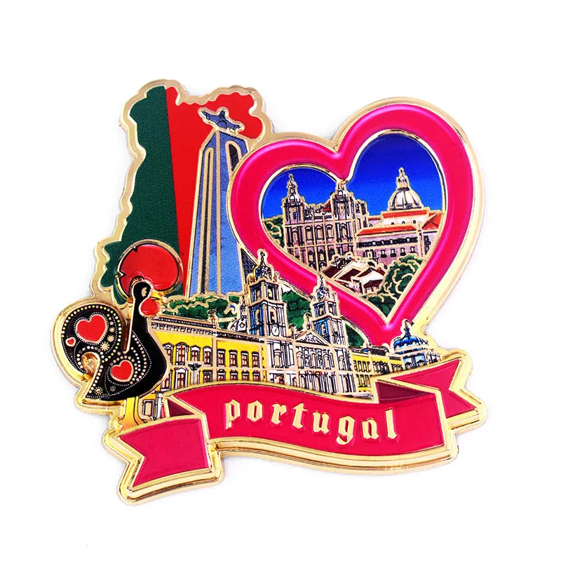 Tourist Souvenir Fridge Magnet Metal With Mdf Material Accept Customer Custom Refrigerator Magnets