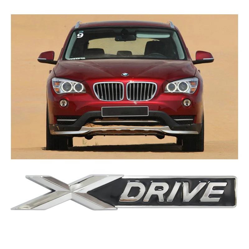 3D ABS Plastic Car Accessories Self Adhesive Emblem Stickers X DRIVE FOR bmw X1 X3 X5 X7 Badge