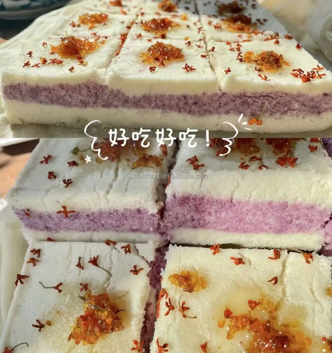 Handmade Traditional Chinese Osmanthus Rice Cake Sweet and Delicious for Restaurants Schools More Frozen Style