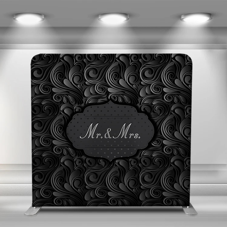 Прочная 8-футовая алюминиевая трубчатая подставка Натяжная ткань наволочка чехол фотобудка фон