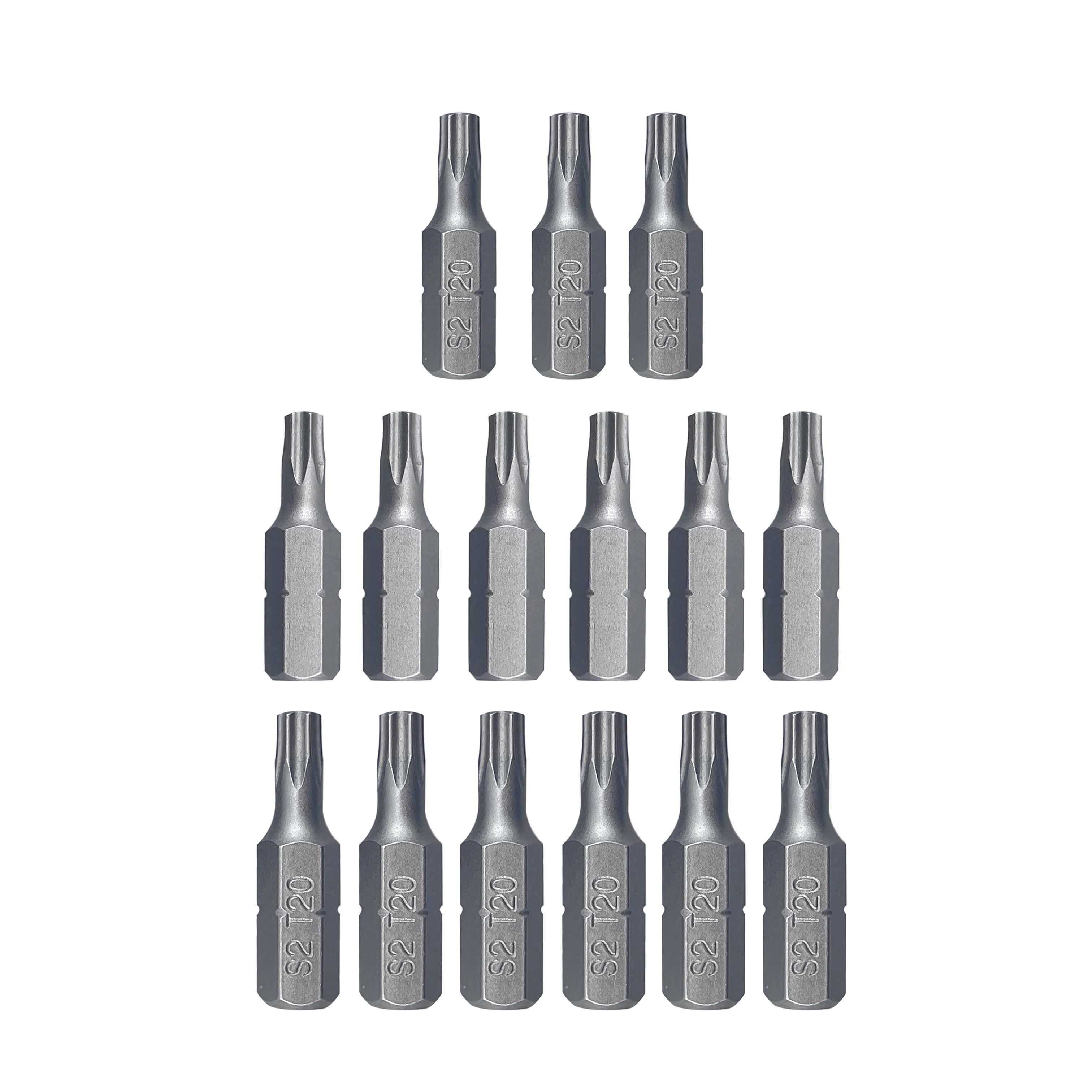 Impact insert Screw Drill bit S2 Torx T20 Strong Magnetic Hexagon Shank Screwdriver Bit T20X25
