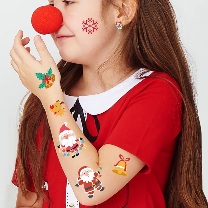Christmas sticker for  kids temporary tattoo sticker