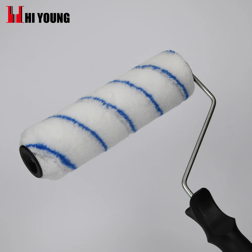 Wholesale Industrial Quality Epoxy Paint Roller Brush Polyamide Blue Stripe Painting Roller General Hand Tools