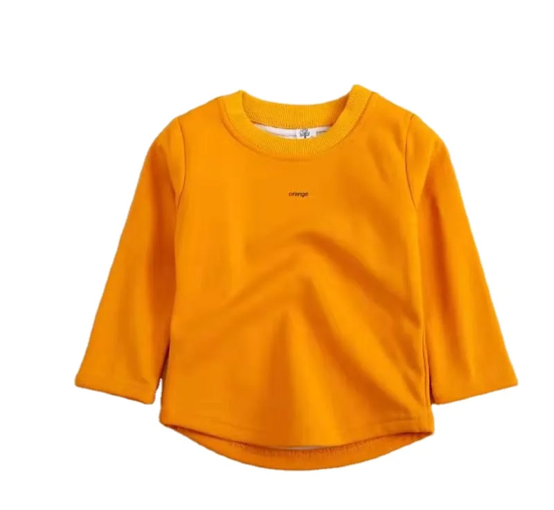 
Customized logo design 100% cotton children plain kids pullover hoodies for boys and girls 