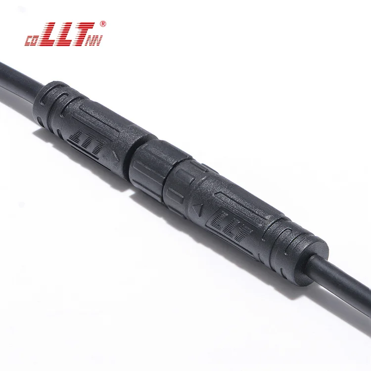 LLT IP65 IP67 2 3 4 5 Pin M8 LED Connector Mini Cable Waterproof Male Female Waterproof Extension Cables