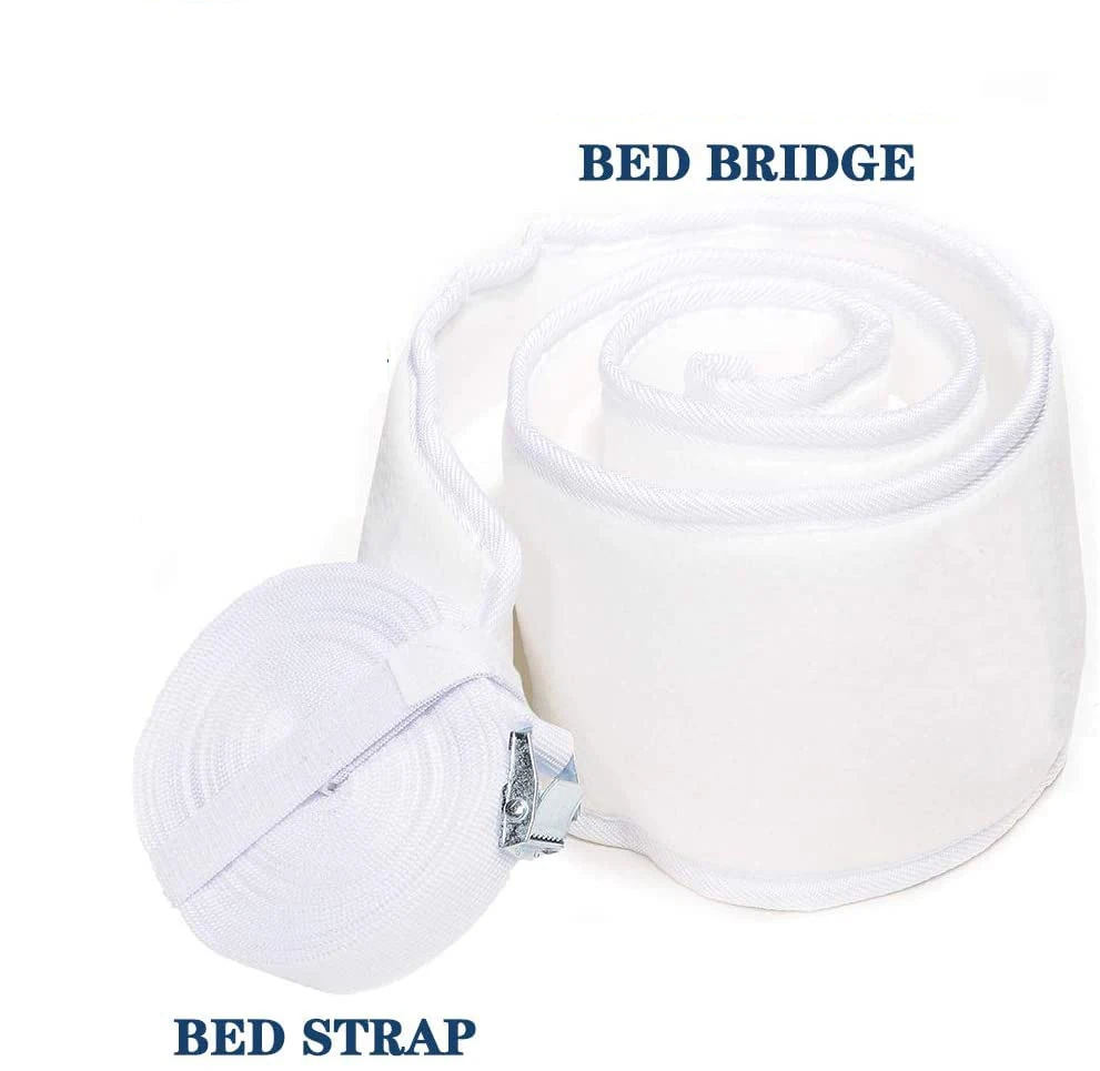 10-Inch Extra Wide Twin King Converter Kit with Thicker Memory Foam Bed Gap Filler Adjustable Bed Bridge Mattress Connector