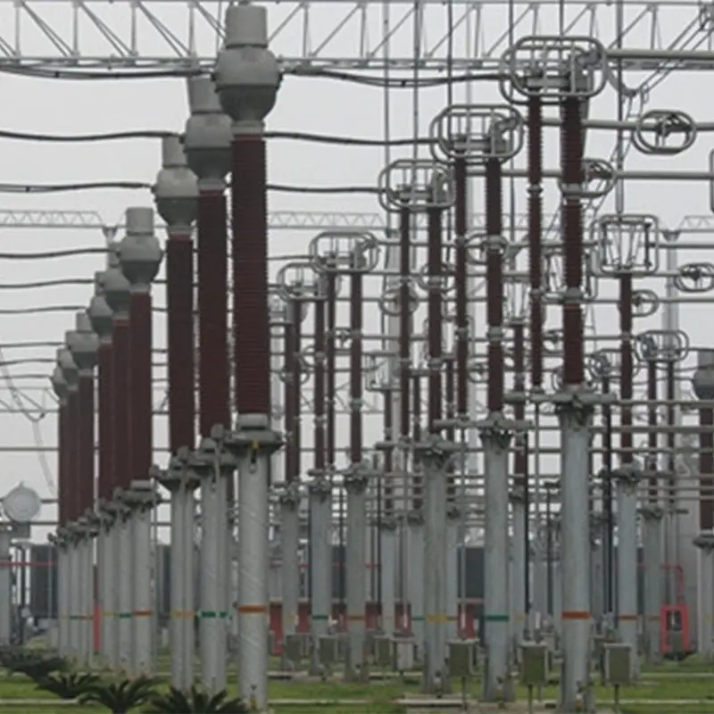 ISO 9001 Power Transformer Substation Tubular Structure  Electrical power pole