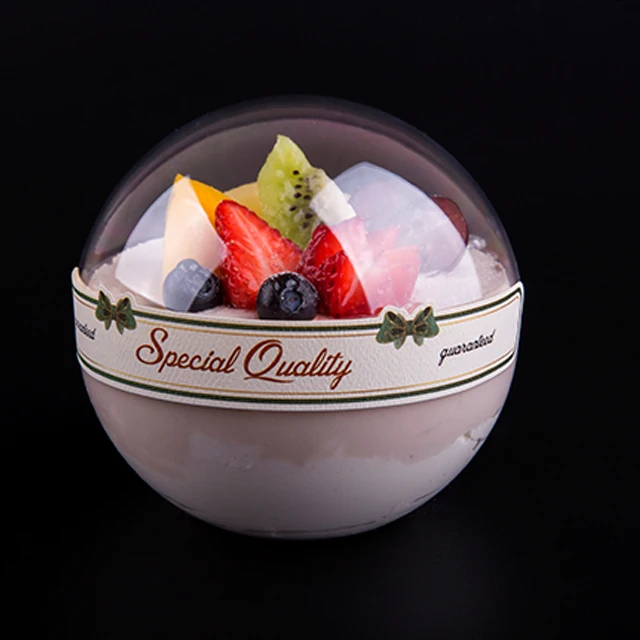 Wholesale Transparent Mousse fruit Cake Box Disposable Tiramisu dessert container ice cream cup