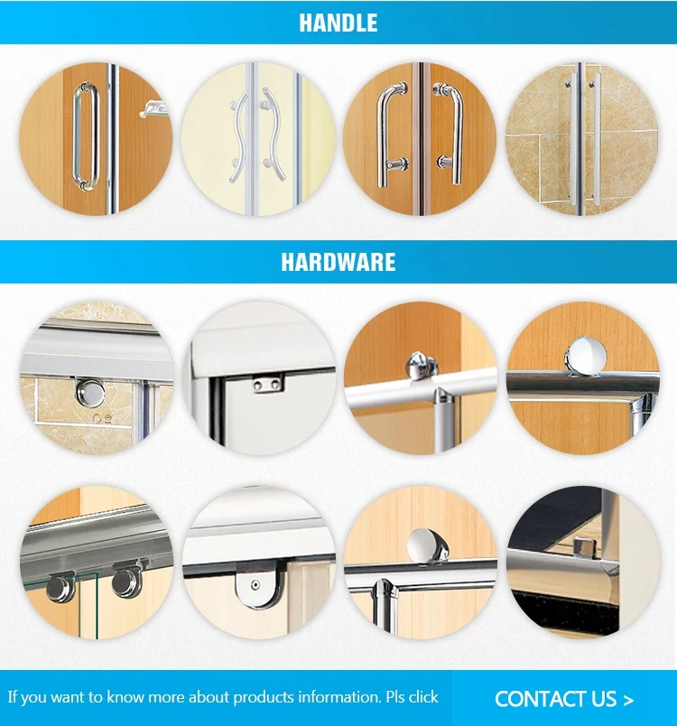 Customized Good Quality Simple Freestanding Rectangle Bathroom Waterproof Aluminum Framed Tempered Glass Shower Enclosure