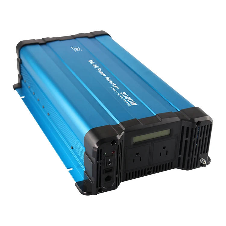 
LCD Display support power inverter 3000w sinus inverter 12v 24v dc to ac 110v 120v sun inverter 