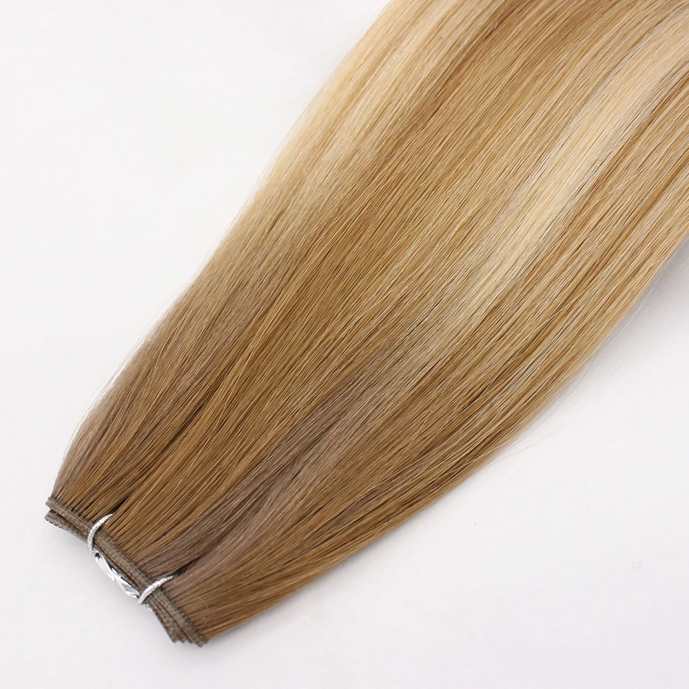 Stock Genius Weft Cuticle Intact Invisible Weft Russian Hair 18 months Life Span Factory Direct