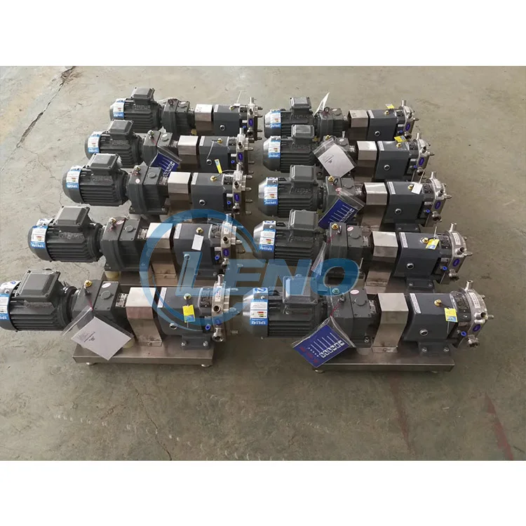 LENO Food Grade Rator Lobe Liquid Fruit Juice Transfer Pump By Electric