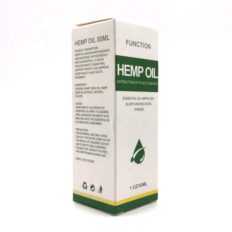Oem Brand 100% Pure Herb Cbd Oil Full Spectrum Hemp Oil For Pain Relief Natural Hemp Essential Oil
