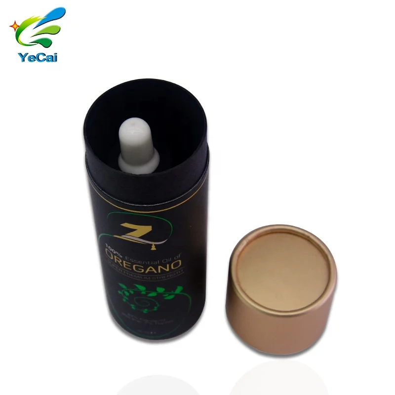 
Factory customize paper cardboard tube luxury cylinder bottle packaging for perfume essential dropper bottle 