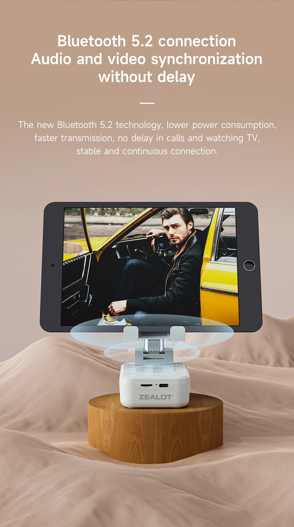 2023 factory Hot sale B20 2 in 1 Portable Blue tooth Speaker 5.1 with phone stand Touch Digital Noise Reduction Portable Earbuds