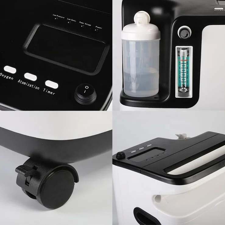 Owgels Medical 5L/M Purity 96% Electric Oxygen Generator with wheel Germany Technology Compressor ISO CE