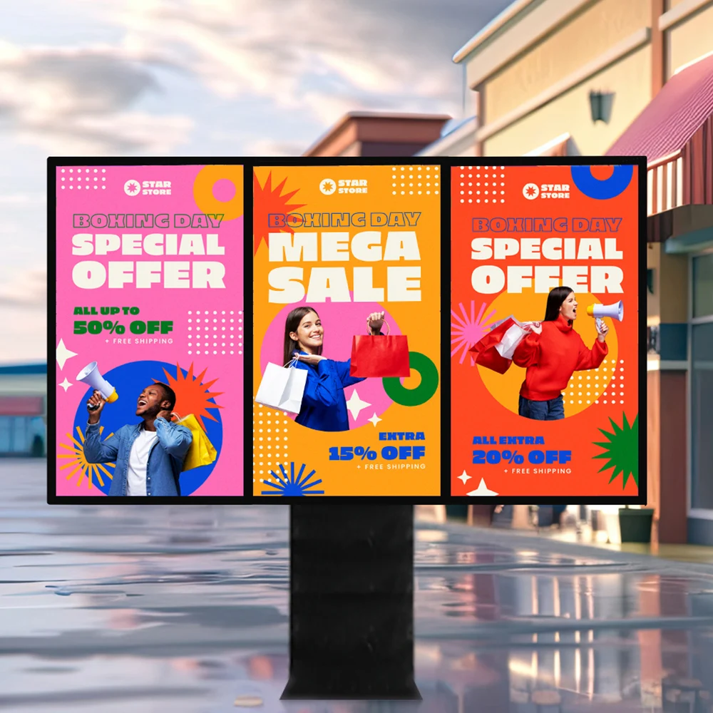 4k наружные дисплеи для жилых высокой яркости цифровой ЖК-дисплей digital signage