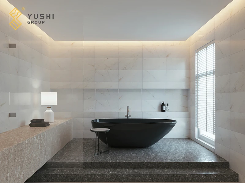 High-End Atlantic White Marble Porcelain Tile Modern Design Style for Indoor Use for Hotels Kitchens Bathrooms