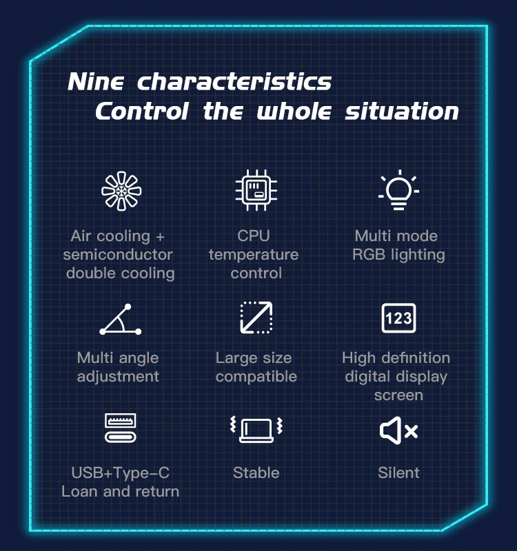 Adjustable Speed Adjustable Height, 2400 RPM CPU Cooling, Usb Powered Laptop Cooling Pad