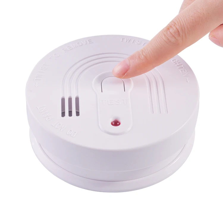 Hot Sale TUV Certification 9VDC Battery Standalone Smoke Detector For Home security