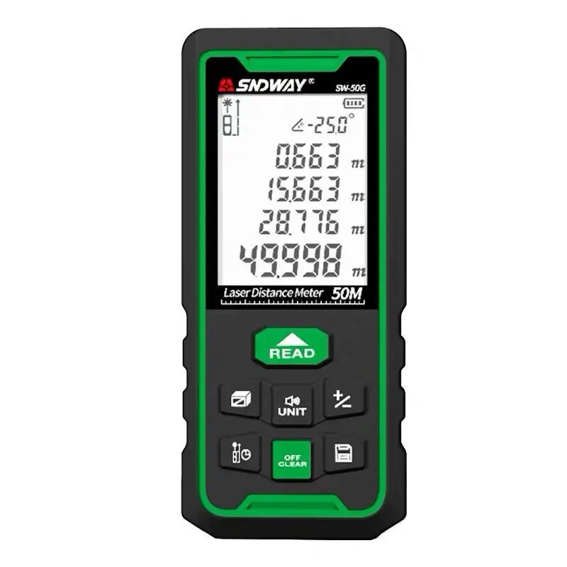 SNDWAY SW-100G  Green Line 100M 70M 50M  Laser Distance Range Finder