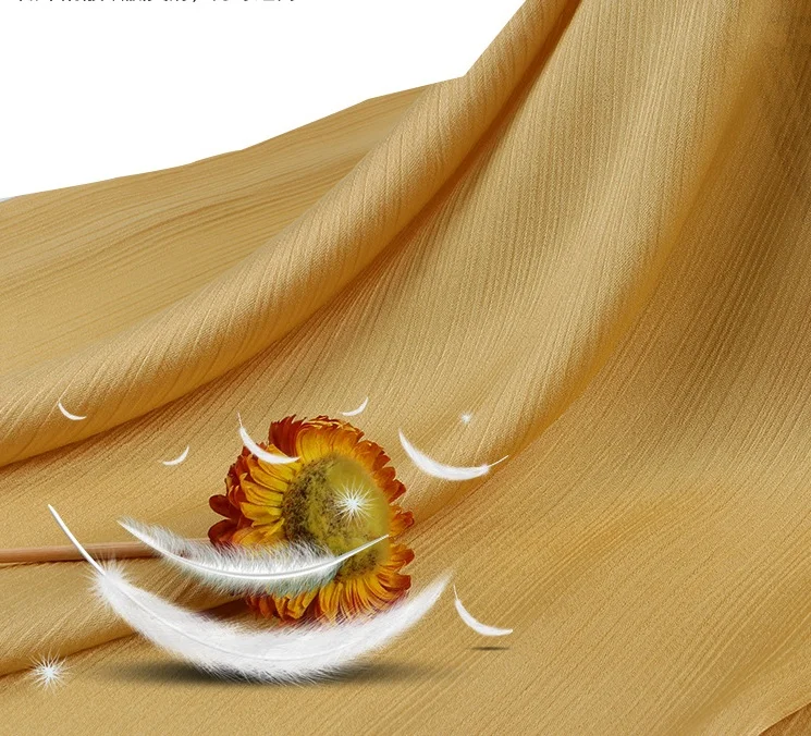 Polyester Charmeuse Wrinkle Crinkle Crepe Glazed Pleated Two Way Stretch Glossy Silk Satin Fabric