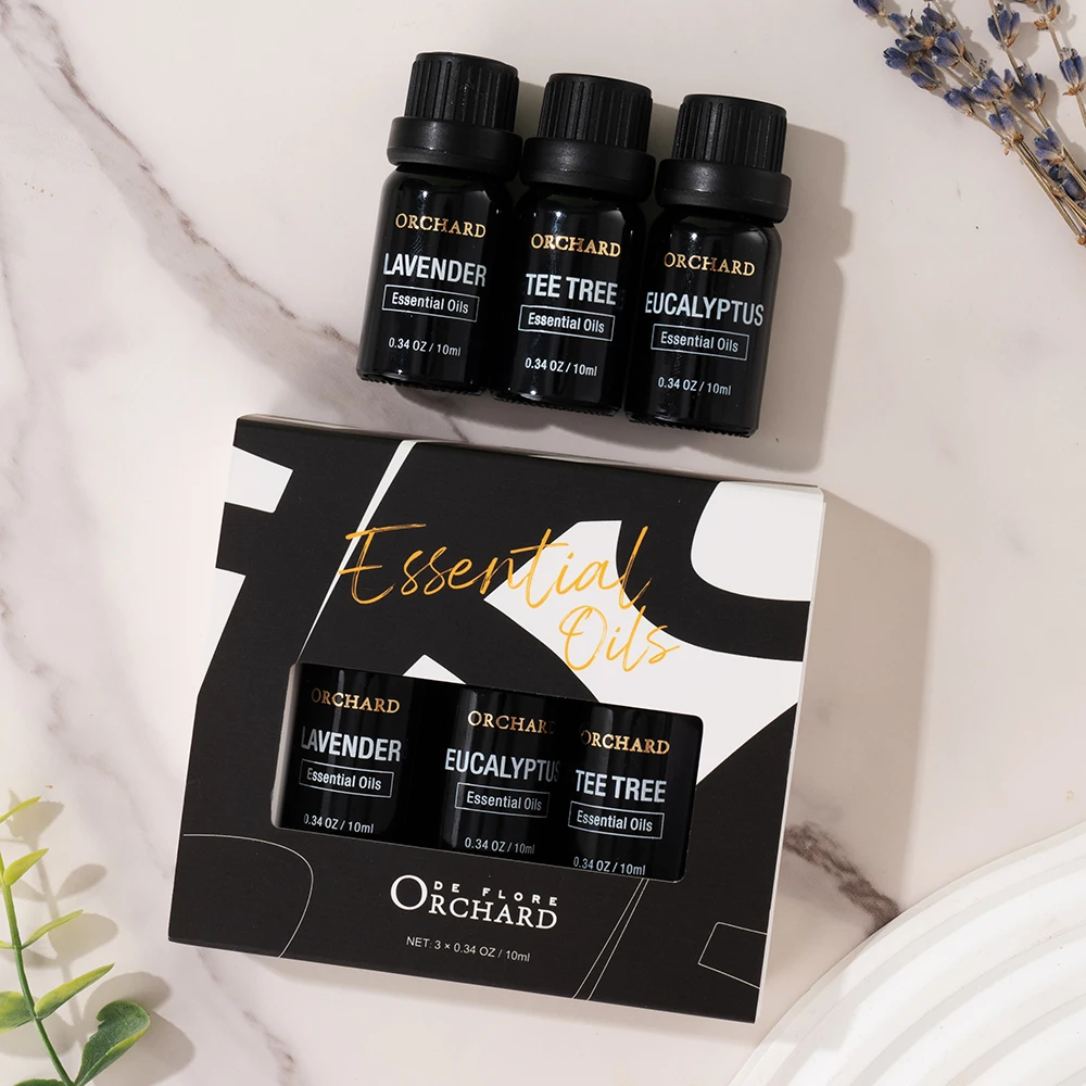 Массажные масла для тела Ароматерапевтический диффузор чайное дерево/эвкалипт/Лаванда подарочный набор оптовая продажа