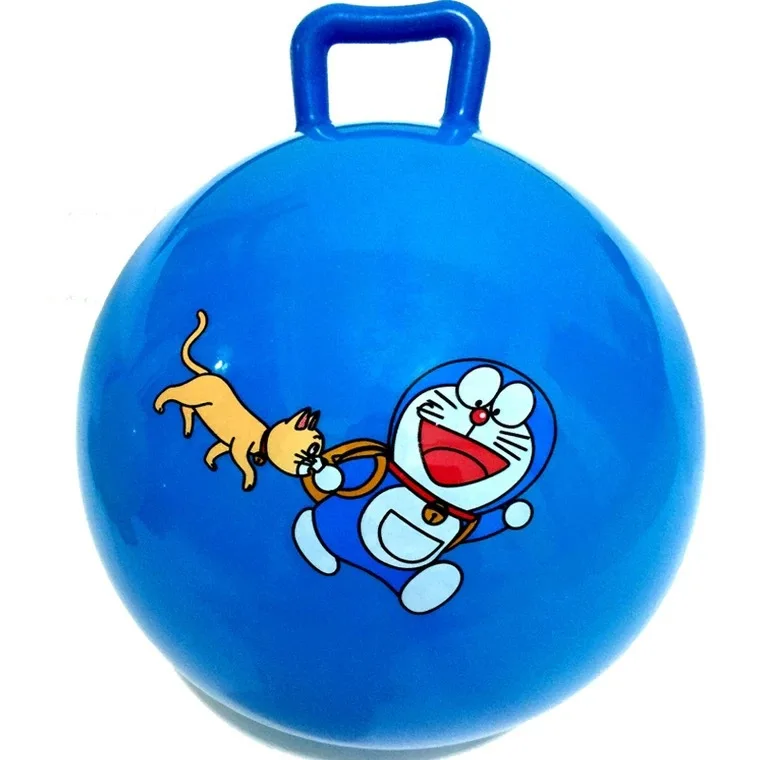 PVC Inflatable Beach Natural Rubber High Bounce Handles The Ball with label logo on it